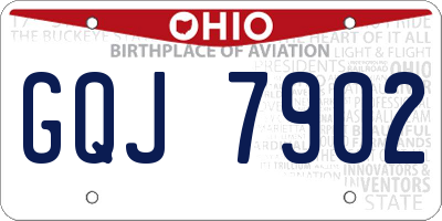 OH license plate GQJ7902
