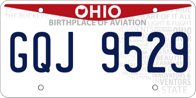 OH license plate GQJ9529