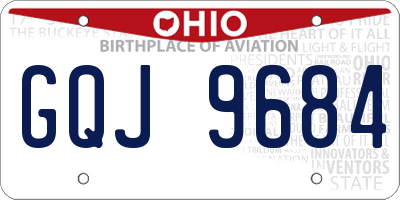 OH license plate GQJ9684