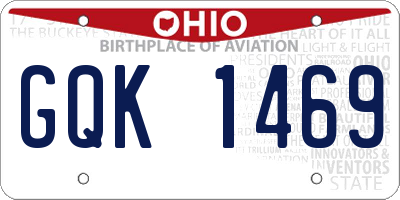 OH license plate GQK1469