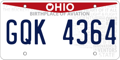 OH license plate GQK4364