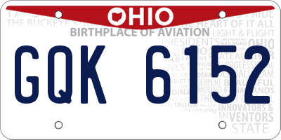 OH license plate GQK6152