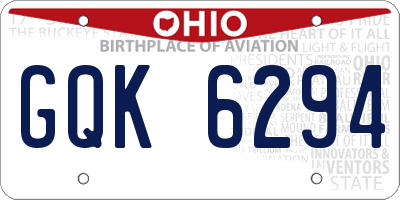 OH license plate GQK6294