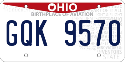 OH license plate GQK9570