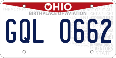 OH license plate GQL0662