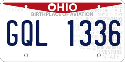 OH license plate GQL1336