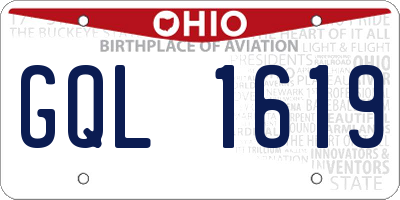 OH license plate GQL1619