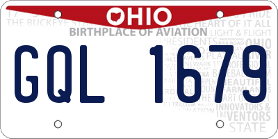 OH license plate GQL1679