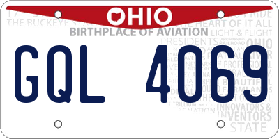OH license plate GQL4069