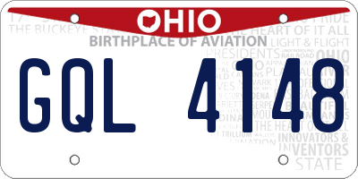 OH license plate GQL4148