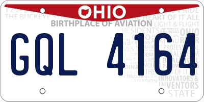 OH license plate GQL4164