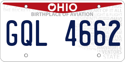 OH license plate GQL4662