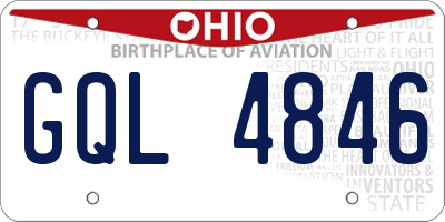 OH license plate GQL4846