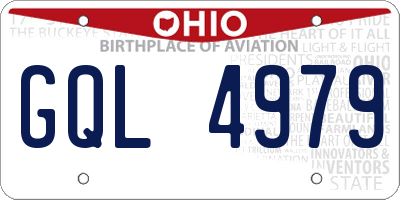 OH license plate GQL4979