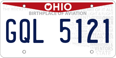 OH license plate GQL5121