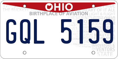 OH license plate GQL5159