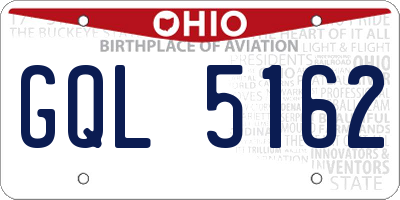 OH license plate GQL5162