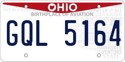 OH license plate GQL5164