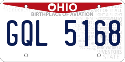 OH license plate GQL5168