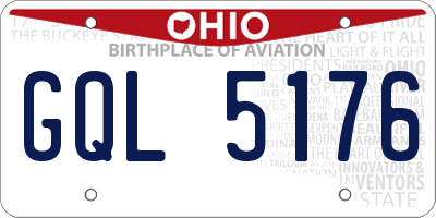 OH license plate GQL5176
