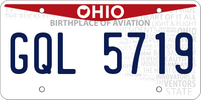 OH license plate GQL5719