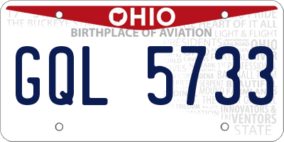 OH license plate GQL5733