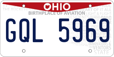 OH license plate GQL5969