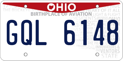OH license plate GQL6148