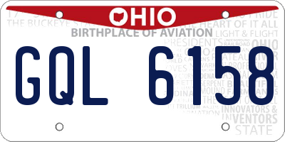 OH license plate GQL6158