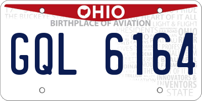 OH license plate GQL6164