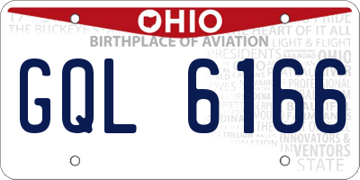 OH license plate GQL6166