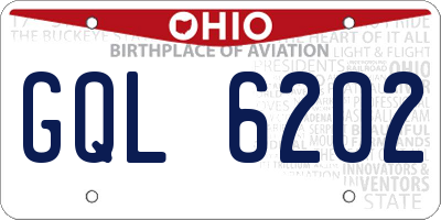 OH license plate GQL6202