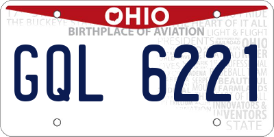 OH license plate GQL6221