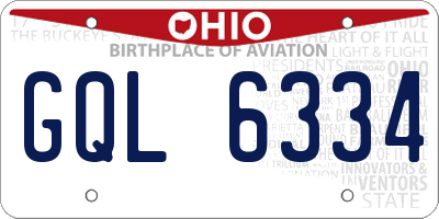 OH license plate GQL6334