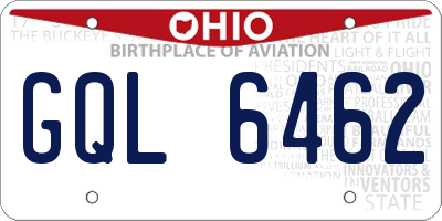 OH license plate GQL6462