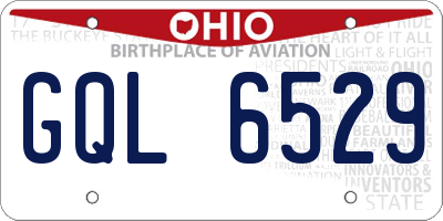 OH license plate GQL6529