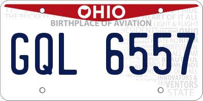 OH license plate GQL6557