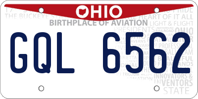 OH license plate GQL6562
