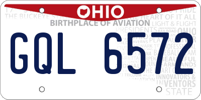 OH license plate GQL6572