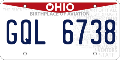 OH license plate GQL6738