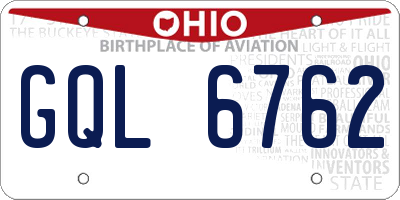 OH license plate GQL6762