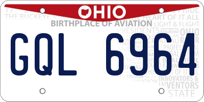 OH license plate GQL6964