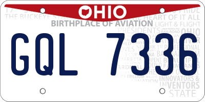 OH license plate GQL7336