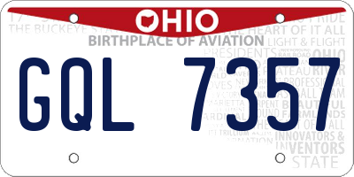 OH license plate GQL7357