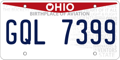 OH license plate GQL7399