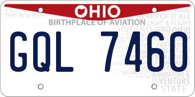 OH license plate GQL7460