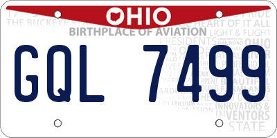 OH license plate GQL7499