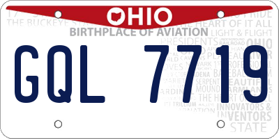 OH license plate GQL7719