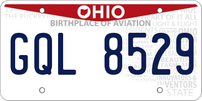 OH license plate GQL8529