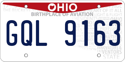 OH license plate GQL9163